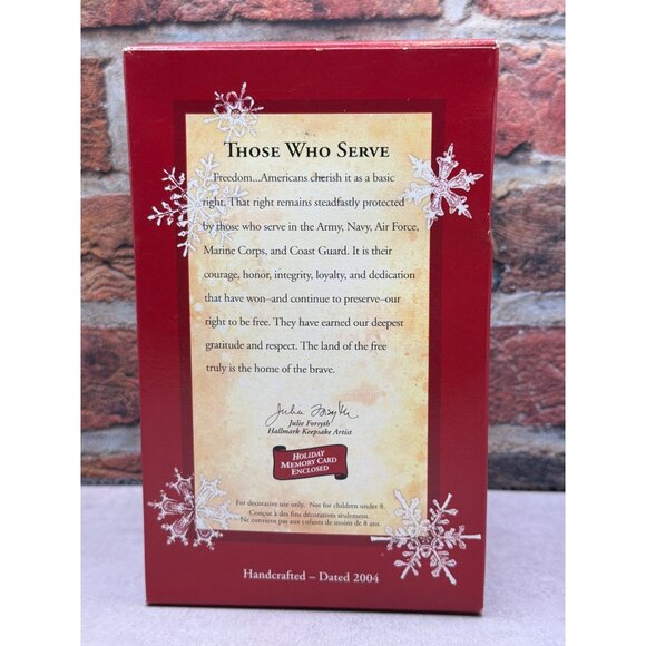 Hallmark Keepsake Ornament "Those Who Serve" 2004 Handcrafted - Picture 2 of 10